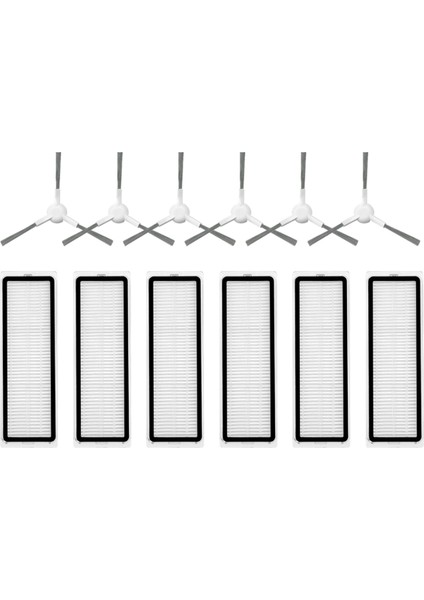 Xiaomi Robot Süpürge S40C / E101 Yedek Parça Aksesuar Kitleri Yan Fırça Hepa Filtresi (Yurt Dışından)