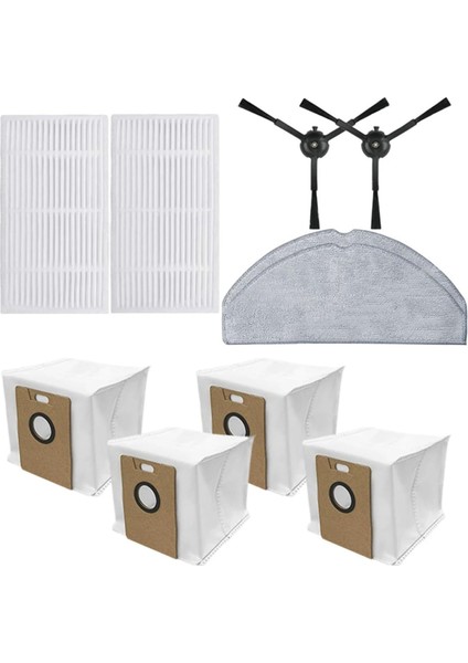 Tapo RV30 Max / RV30 Max Plus / RV20 Max / RV20 Max Plus Robot Süpürge Için Filtre Toz Torbası Yan Fırça Paspas Bezi (Yurt Dışından) modelleri