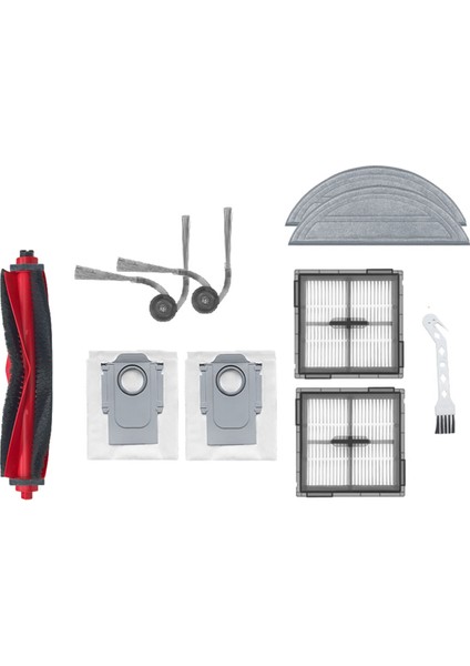 Roborock Q10 Vf / Q10 Vf+ Süpürge Robotu Aksesuarları Için 10 Adet Silindir Yan Fırça Hepa Filtre Paspas Pedi Toz Torbası (Yurt Dışından)