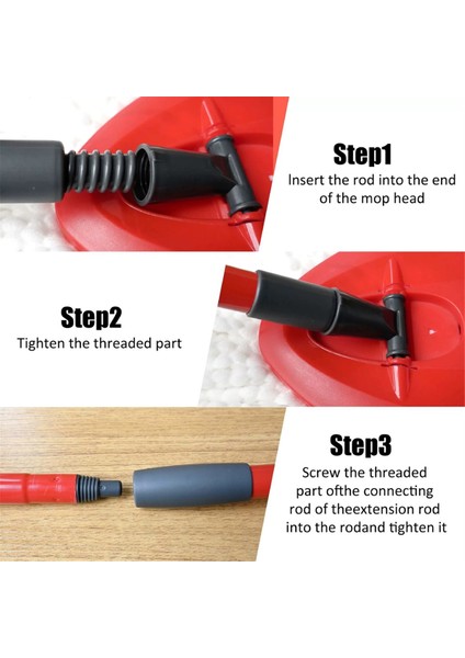 O-Cedar/vileda Turbo Mop Yedekleri Için Ocedar 4 Bölmeli Döner Mop Sapı Yedek Mop Sapı (Yurt Dışından) fırsatları