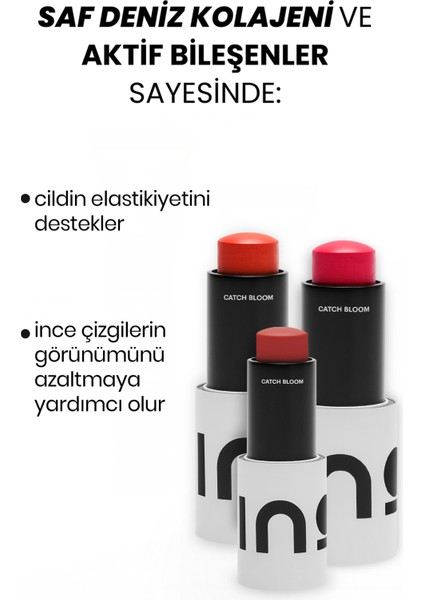 SPF30 Renkli Dudak ve Yanak Nemlendiricisi - Peony - Saf Kolajen