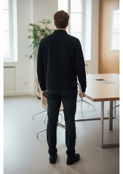 Danny Tam Fermuarlı Sweatshirt Siyah fırsatları