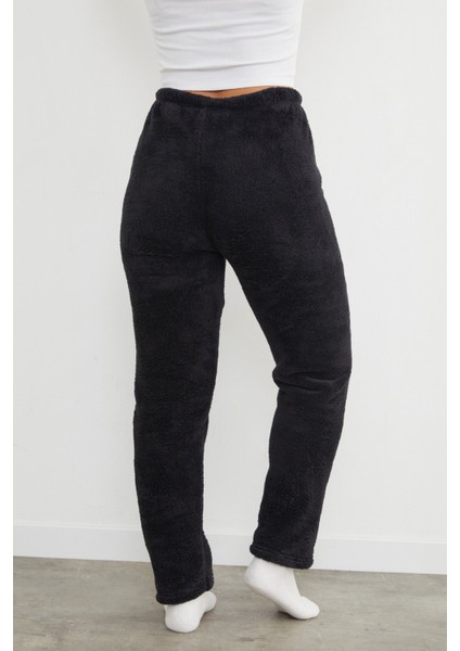 Beli Lastikli Pelüş Pijama Altı