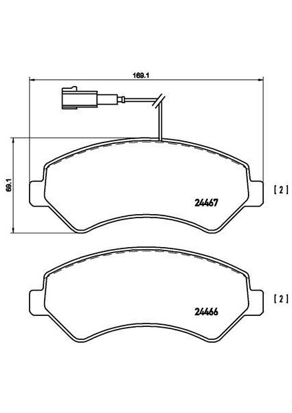 P23136 - Ön Fren Balatası Boxer-Ducato-Jumper 06 16