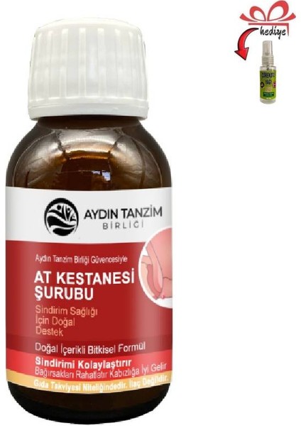 At Kestanesi Şurubu Rahat ve Hafif His Için 50 ml x 1 Ad.+Çörek Otu Yağı ile