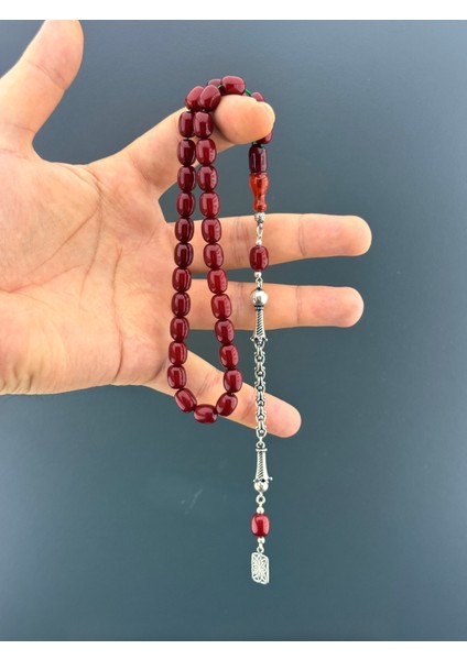 5,9 gr 925 Ayar Gümüş Püskül Sıkma Kehribar Kapsül Kesim 8X10,25 fiyatları