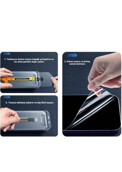 Apple iPhone 16 Pro Max Zore 3D Mobi Hd Temperli Cam Ekran Koruyucu + Kolay Uygulama Aparatı indirimleri