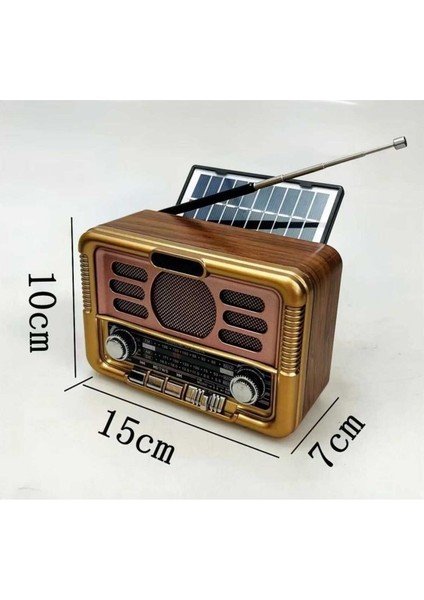 RT-671 USB Bt Radyo Solar Paneli Müzik Çalar