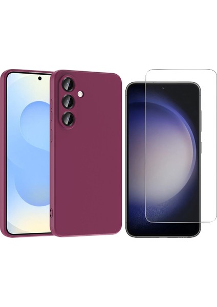 Samsung Galaxy S25 Fe Kılıf Zore Mara Lansman Kapak + Nano Ekran Koruyucu