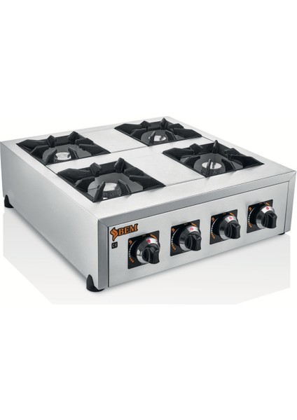 4"lü Set Üstü Ocak Gazlı Ce - BM.OC.404 So 4 Lpg (Tüp)