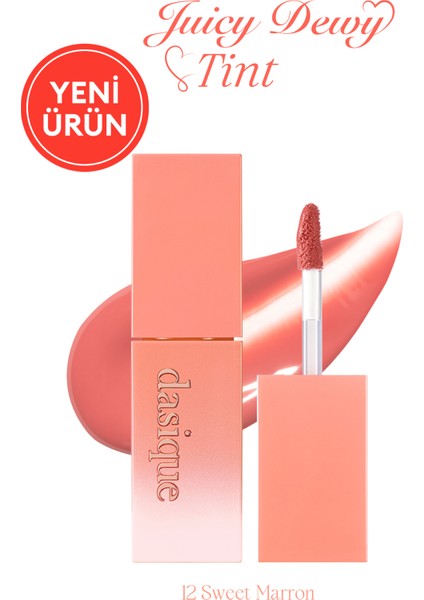 Yoğun Parlaklık ve Canlı Renkler Sunan Kalıcı Tint Dasıque Juicy Dewy Tint (#12 Sweet Marron)
