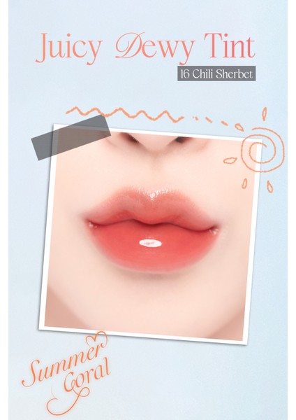 Yoğun Parlaklık ve Canlı Renkler Sunan Kalıcı Tint Dasıque Juicy Dewy Tint (#16 Chili Sherbet) fiyatları