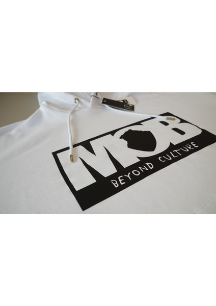 Basıc Oversıze Hoodie Sweatshirt Beyaz modelleri