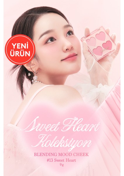 Karıştırılabilir Renk Tonlarına Sahip 4lü Allık Paleti Dasıque Blending Mood Cheek (#13 Sweet Heart)