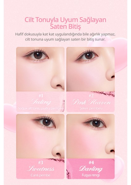 Karıştırılabilir Renk Tonlarına Sahip 4lü Allık Paleti Dasıque Blending Mood Cheek (#14 Love Heart) fiyatları