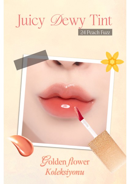 Yoğun Parlaklık ve Canlı Renkler Sunan Kalıcı Tint Dasıque Juicy Dewy Tint (#24 Peach Fuzz) fiyatları