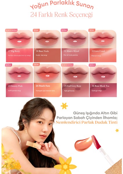 Yoğun Parlaklık ve Canlı Renkler Sunan Kalıcı Tint Dasıque Juicy Dewy Tint (#24 Peach Fuzz) fırsatları