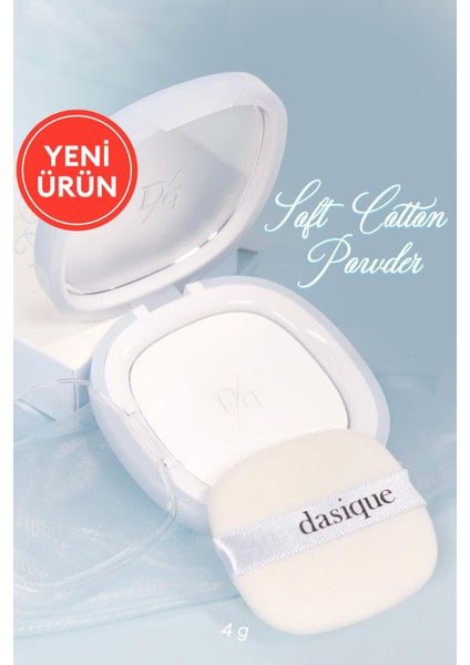 Sebum Dengeleyici, Pürüzsüz Bitiş Sunan, Transparan Kompakt Pudra Dasıque Soft Cotton Powder