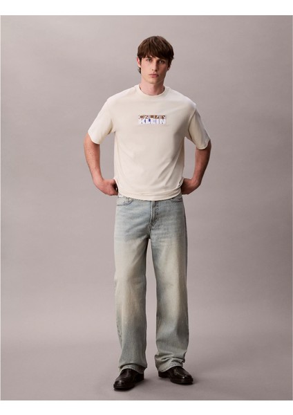 Ck LV04RD808G Ss 16S Tc Calvın Kleın Block Gra Erkek Tshırt fırsatları