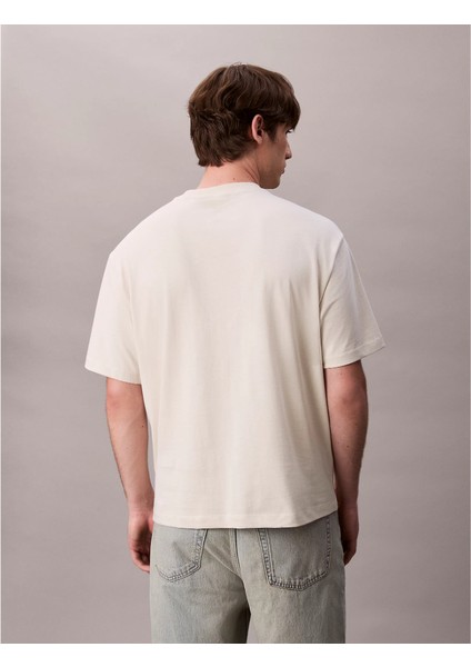 Ck LV04RD808G Ss 16S Tc Calvın Kleın Block Gra Erkek Tshırt indirimleri