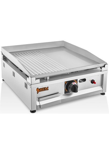 50 cm Seyyar Oluklu Gazlı Pleyt Izgara - Bm.gpı.01 50SOP Doğalgaz
