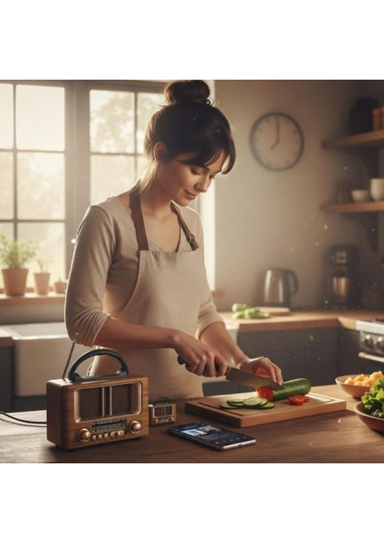 NS-8108 Retro Ahşap Tasarım Bluetooth Hoparlörlü Radyo – Fm/am Destekli, Şarjlı ve Taşınabilir Radyo fiyatları
