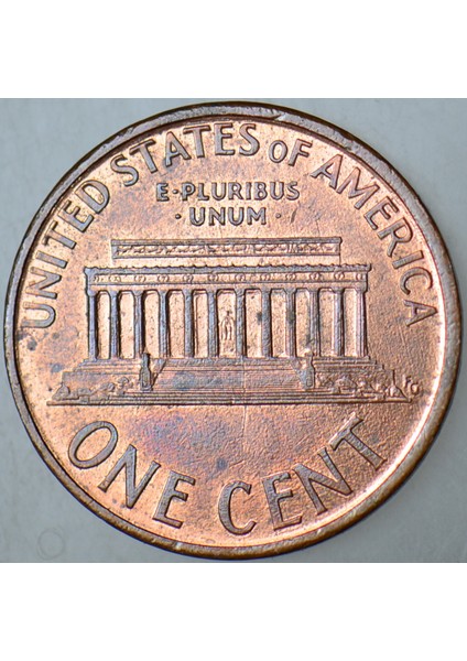 Amerika Birleşik Devletleri 1 Cent 1994 Lıncoln Memorıal Cent. 19 mm Çilaltı modelleri