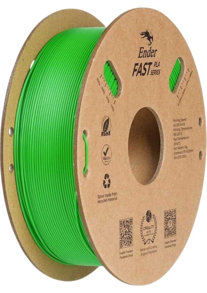 - Ender Fast Pla Yesil Filament 1.75MM 1kg