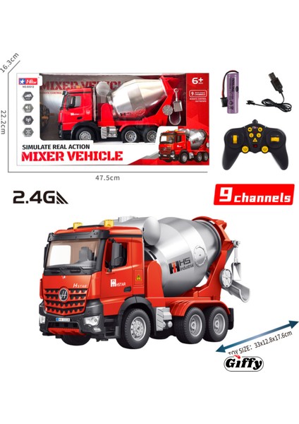 Uzaktan Kumandalı 30 cm Damperli Kamyon ve Beton Mikseri Full Fonksiyon Şarjlı Iş Makinesi Kamyonet ve Beton Mikseri5 Mod Ses Efekt Işıklı Yukarı Aşağı Hareketli Damper Full Fonksiyon Iş Araçları fırsatları