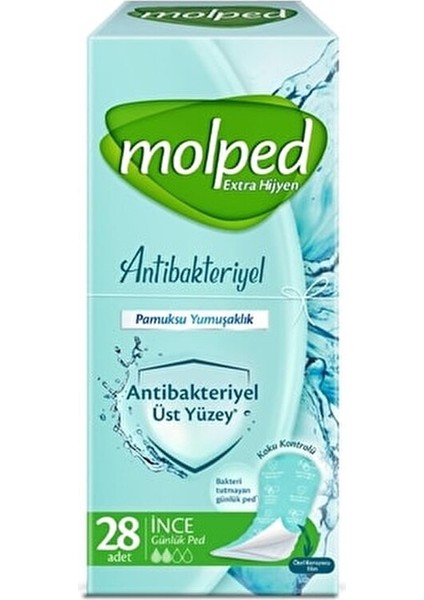 Antibakteriyel İnce Ped 28 Adet Sızıntı Önleyici Teknoloji ile Gün Boyu Koruma fiyatları