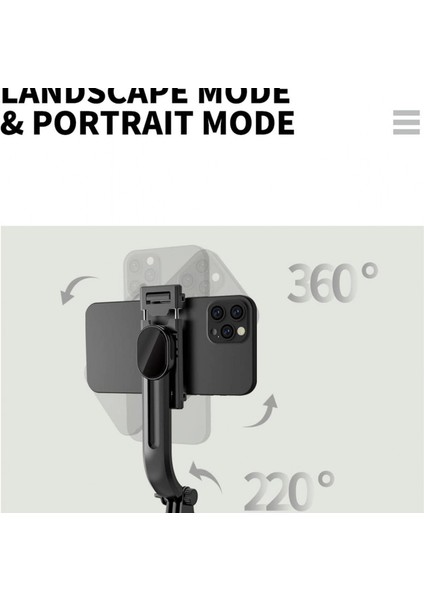 T16 Selfie Çubuğu Uzaktan Kumandalı 106 Cm Tripod Özçekim Alüminyum Masa Üstü Tripod