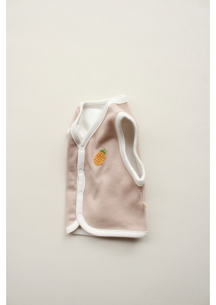 Ananas Nakışlı Çift Taraflı Yelek fırsatları