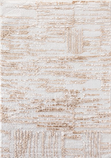 Cozy Czy-01 Modern Desenli Toz Vermez Yumuşak Dokulu Krem-Bej Makine Halısı – Salon, Mutfak, Antre, Yolluk, Çocuk Odası Için Uygun Czy-01