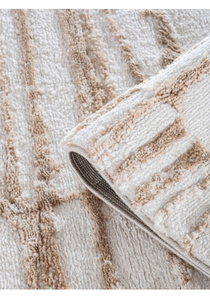 Cozy Czy-01 Modern Desenli Toz Vermez Yumuşak Dokulu Krem-Bej Makine Halısı – Salon, Mutfak, Antre, Yolluk, Çocuk Odası Için Uygun Czy-01 fiyatları