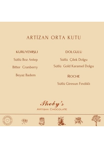 Artizan 36’lı Spesiyal Çikolata modelleri