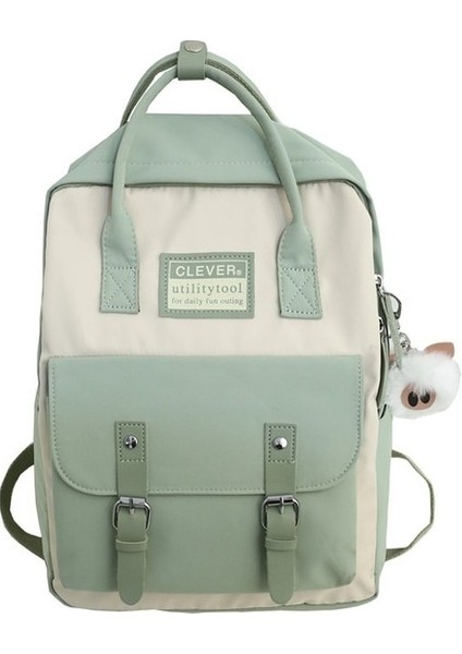 Naylon Sırt Çantası Şeker Renkli Gençler Için Suya Dayanıklı Okul Çantaları (Yurt Dışından)