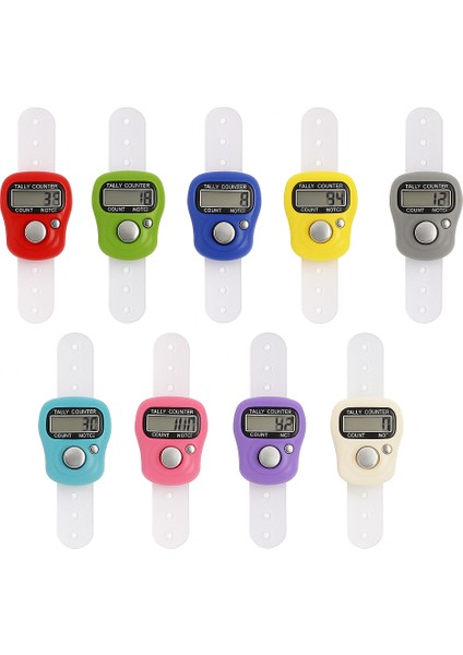 ⏱️ Parmak Kayışlı Dijital Sayaç – Zikirmatik / Tally Counter (Karışık Renk Seçenekleri)