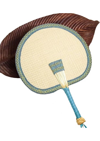 Fan Yaz El Dokuma Büyük Pu Fan Çocuk El Sallanan Fan Yaz Sivrisinek Kovucu (Yurt Dışından)