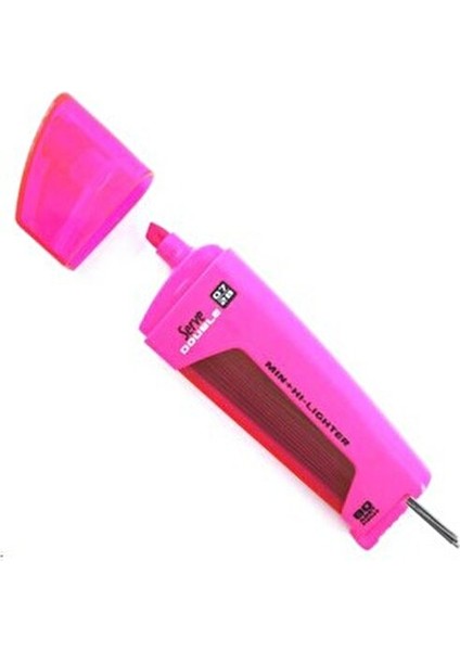 Double 0.7mm Pembe Fosforlu Kalem 2'li Set Yüksek Kalite Tasarım fiyatları