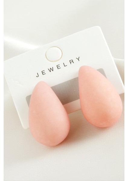 Wizard Damla Plastik Küpe-Yavruağzı