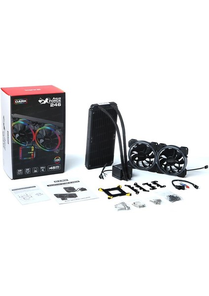DKCCW246 Aquaforce W246 240MM Fixed Rgb Ledli Sıvı Soğutma fiyatları