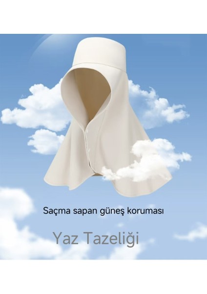 Omuz ve Boyun Entegre Güneş Koruma Şapkası (Yurt Dışından)