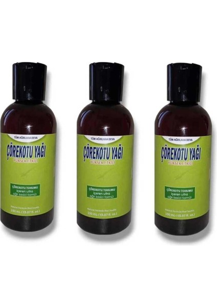 Vücut Ağrıları Için Yüksek Etkili Çörek Otu Yağı 150 ml - 3 Adet