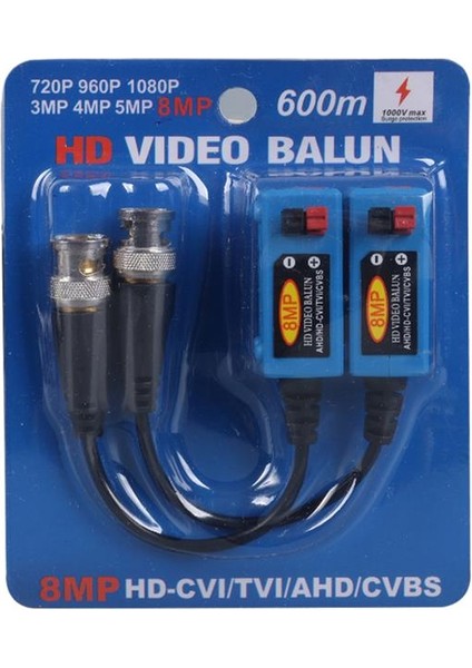 Powermaster PM-3893 8mp Max 600 Metre Hd-Tvı/cvı/ahd/cvbs Hd Video Balun modelleri