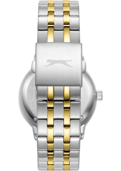 SL.09.2560.2.06 Çelik Kordon Çelik Kasa 10 Atm Suya Dayanıklı Metalik-Altın Renk Erkek Kol Saati fırsatları