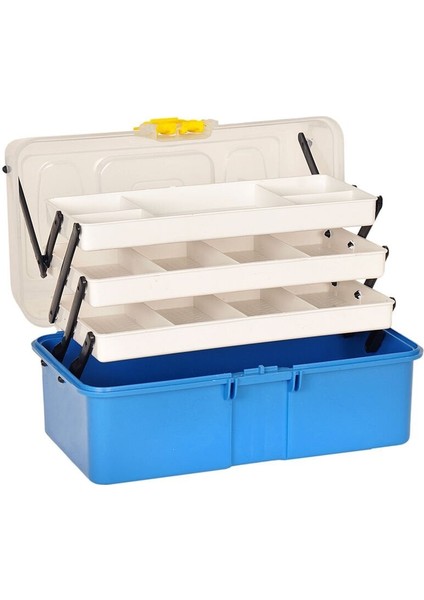 Şeffaf Kapaklı 16'' Balıkçı Alet Malzeme Çantası