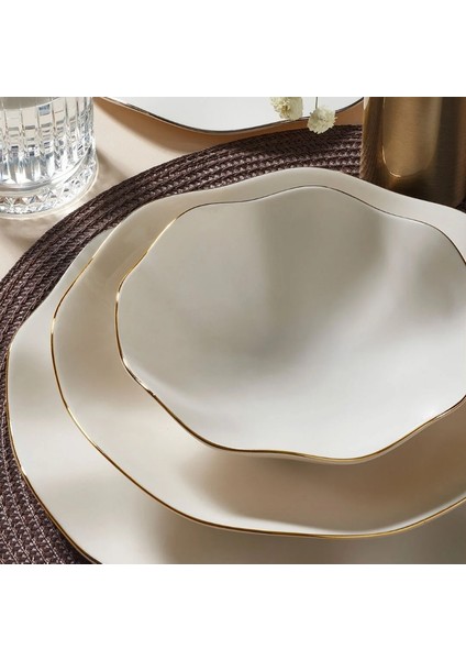 Nesrin 52 Parça Gold Fileli Yemek Takımı modelleri