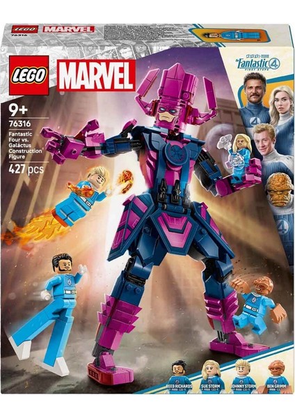 LEGO Marvel Fantastik Dörtlü, Galactus Yapım Figürüne Karşı 76316 modelleri