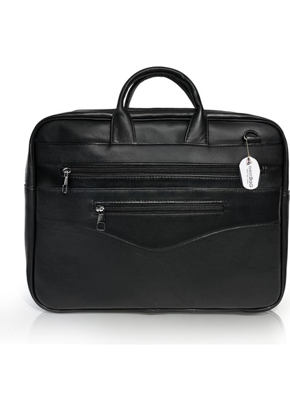 Hakiki Deri Siyah Laptop Evrak Çantası Ayarlanabilir Omuz Askılı fiyatları