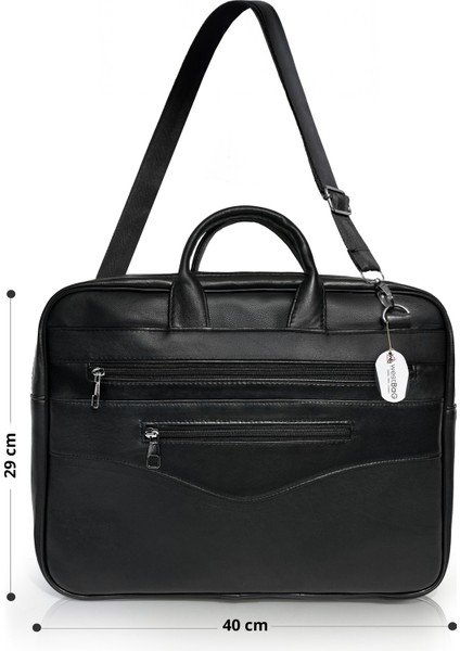 Hakiki Deri Siyah Laptop Evrak Çantası Ayarlanabilir Omuz Askılı modelleri